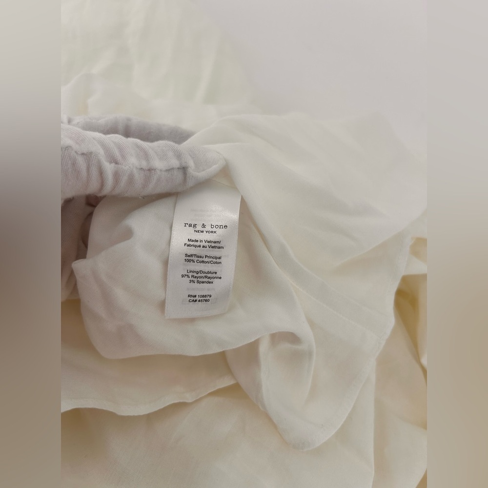 Rag And Bone Ladies Leilah Poplin Dress Size XS White - Picture 12 of 12